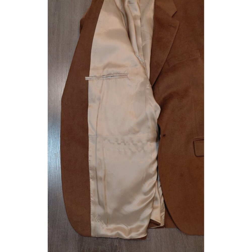 Vtg 90s LRL Lauren Ralph Lauren 2-Button Faux Suede Sport Coat 42R Blazer Preppy - Picture 6 of 12
